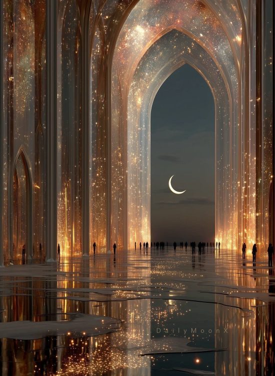 Historias de la Diosa desde el Interior del Templo Vista a la luna